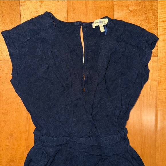 Monteau Sleeveless Navy Jumpsuit - Capri Length - Picture 10 of 10